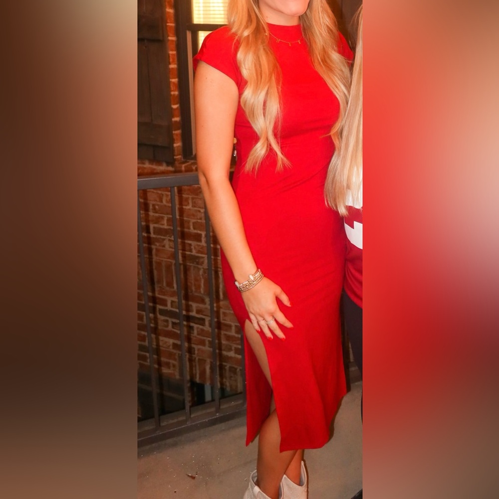 Red dress